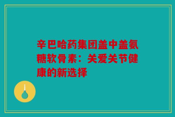 辛巴哈药集团盖中盖氨糖软骨素：关爱关节健康的新选择