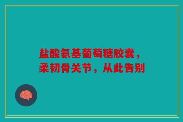 盐酸氨基葡萄糖胶囊，柔韧骨关节，从此告别